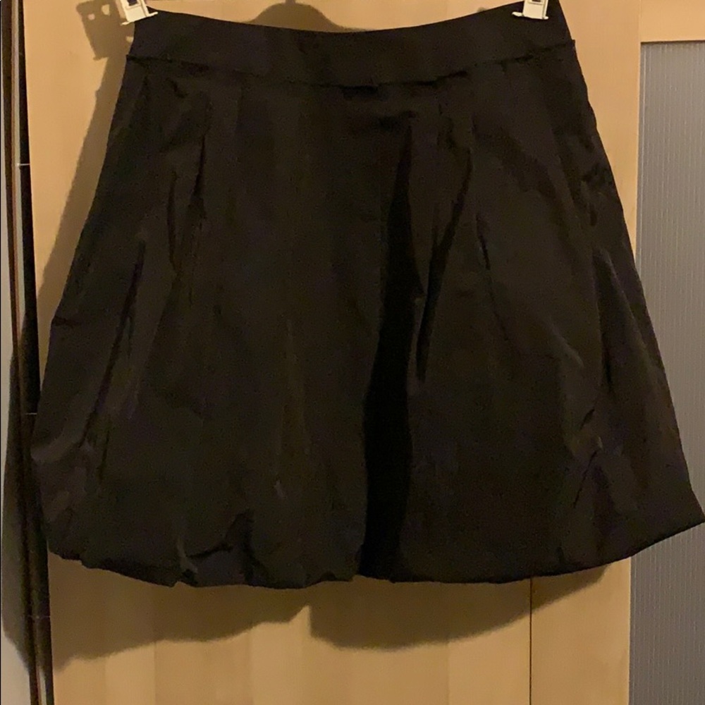 Dark brown Taffeta skirt.